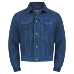 Leder-Jeans Jacke 